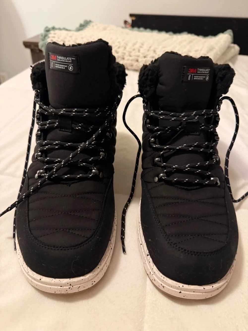 3M Thinsulate Black Men’s Winter Rain & Snow Boots